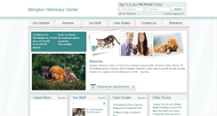 Desktop Screenshot of abingtonvet.net